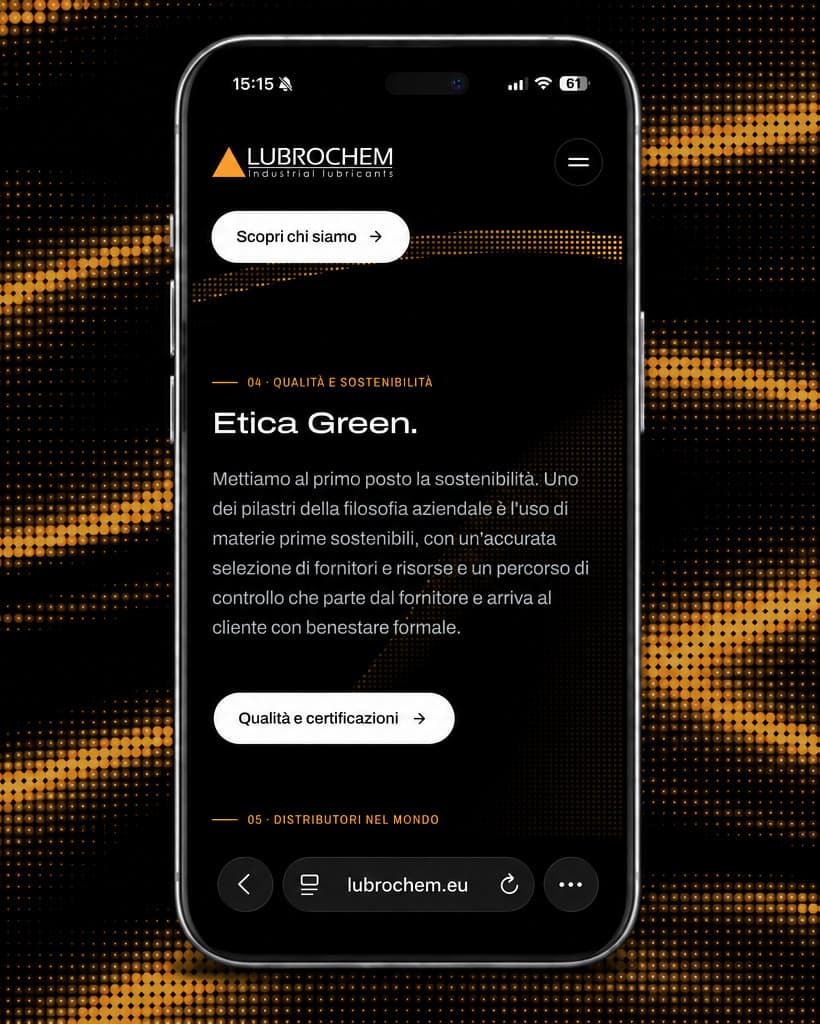 La sezione Etica Green sul telefono
