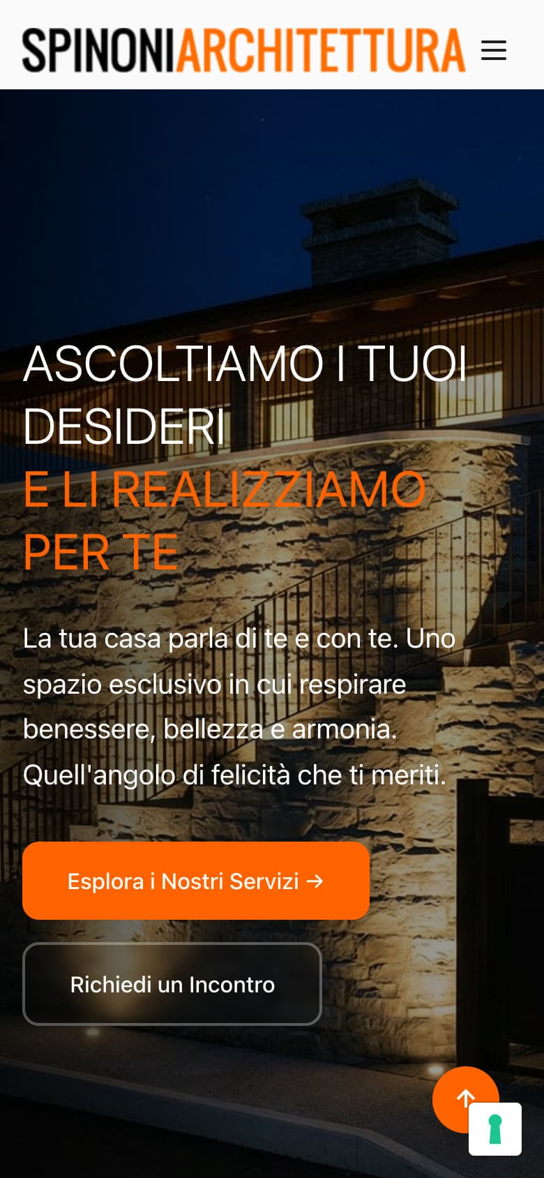 L'apertura della home sul telefono